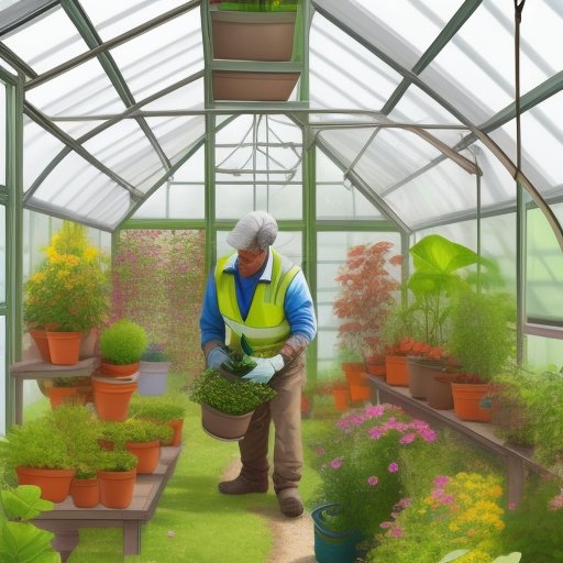 Growing herbs in your greenhouse.