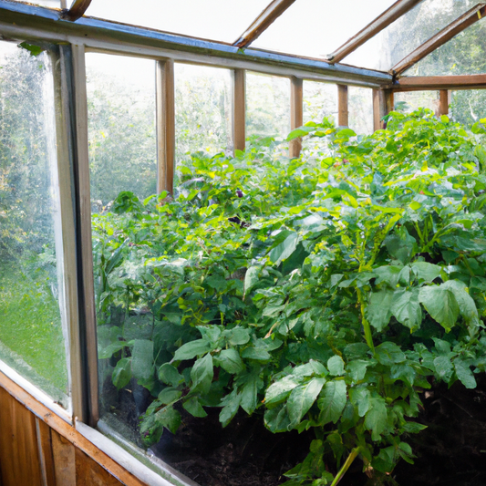Growing potatoes in your backyard greenhouse
