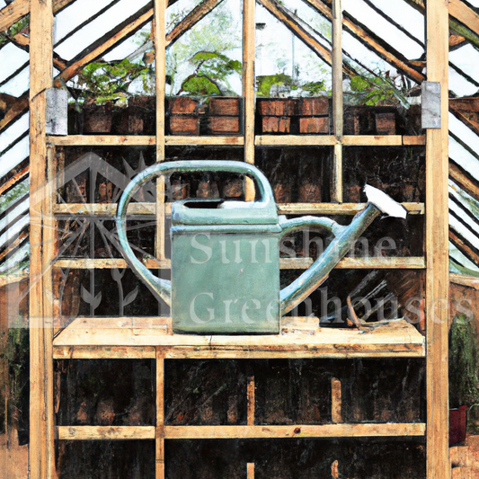 bench in the greenhouse