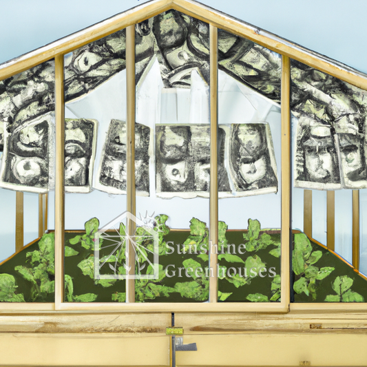 dollar bills in the greenhouse