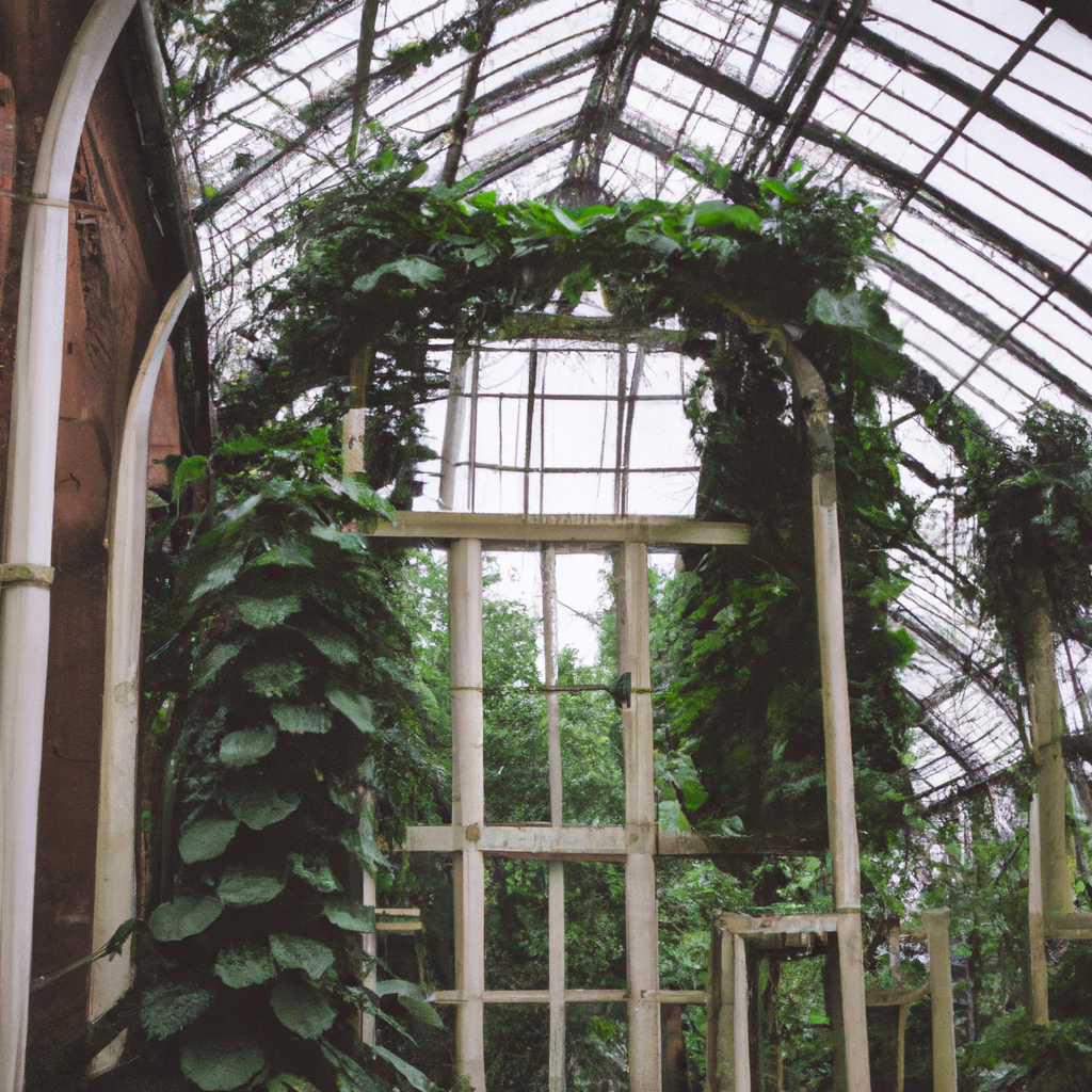 Gothic arch shaped greenhouse design