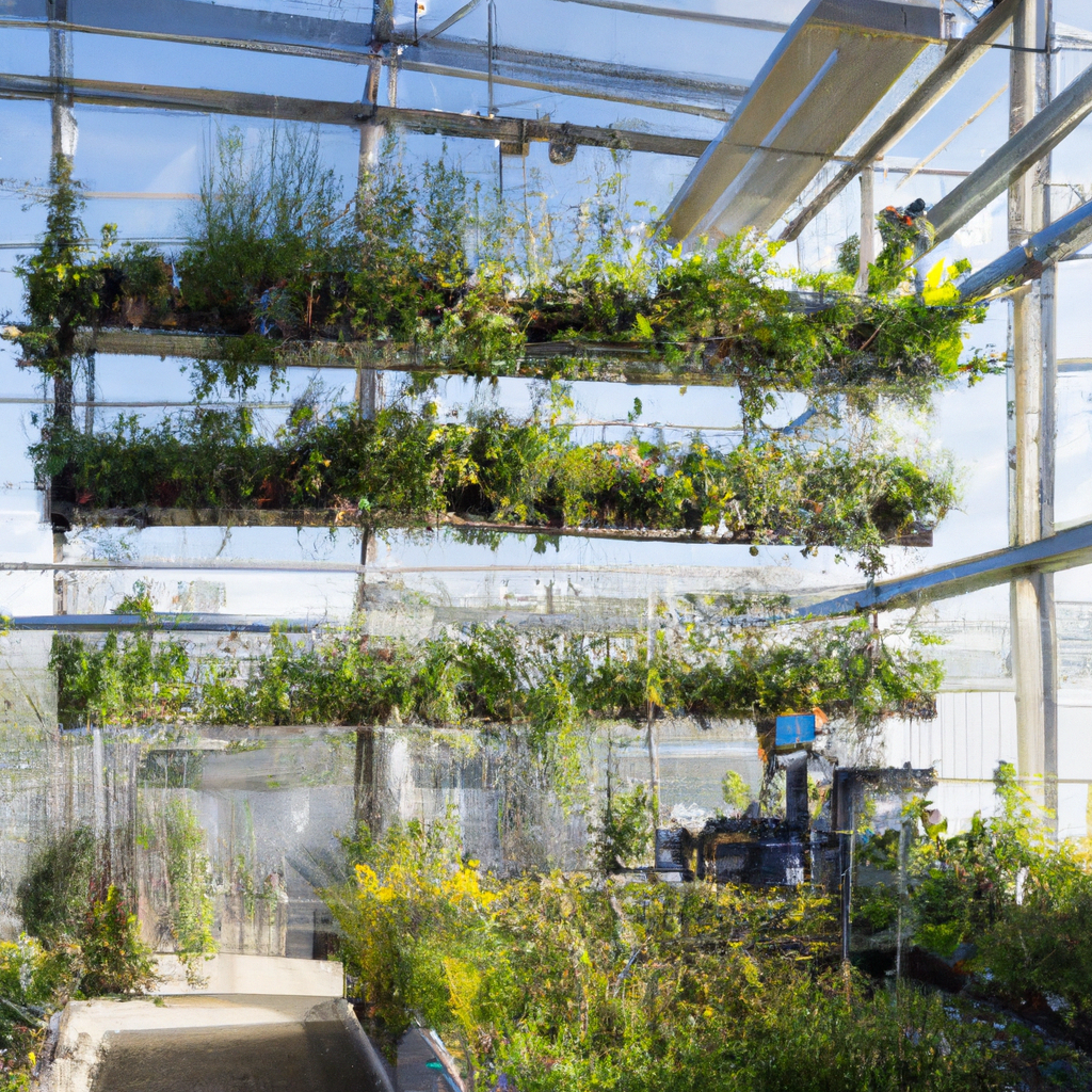 vertical gardening in sunshine greenhouses