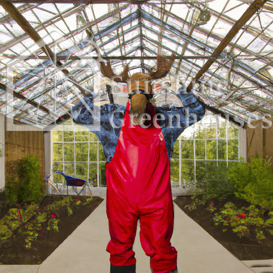 gardenmoose starts planting seeds in the greenhouse