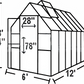 Mt. Hood 6' x 12' Greenhouse Kit