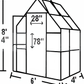 Mt. Hood 6' x 4' Greenhouse Kit